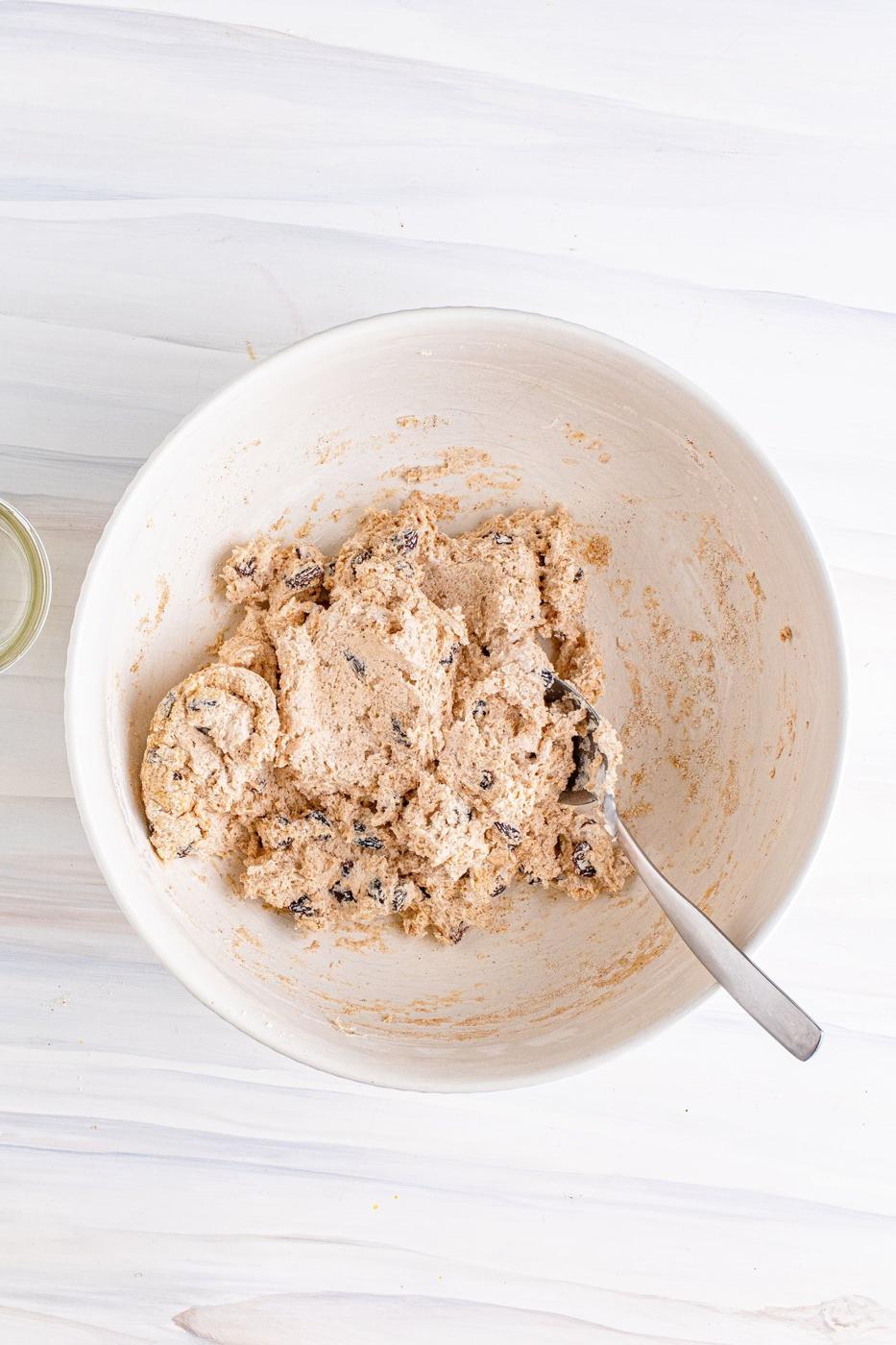 Cinnamon raisin bagels made in an air fryer.