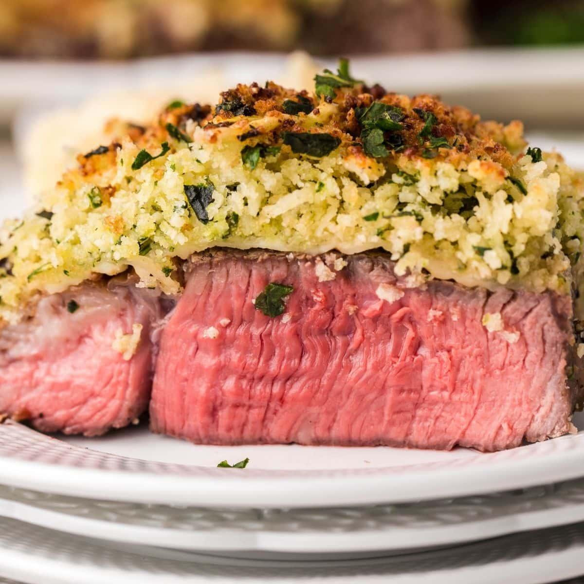 Air Fryer Longhorn Steakhouse Parmesan Crusted Steak