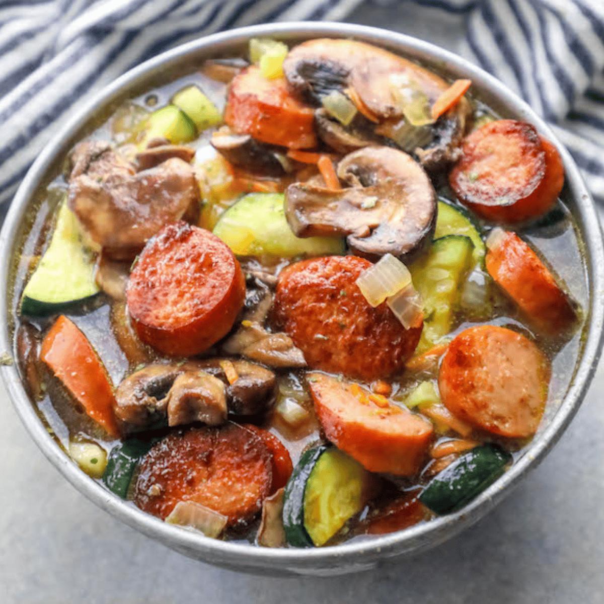 Andouille Sausage Vegetable Soup