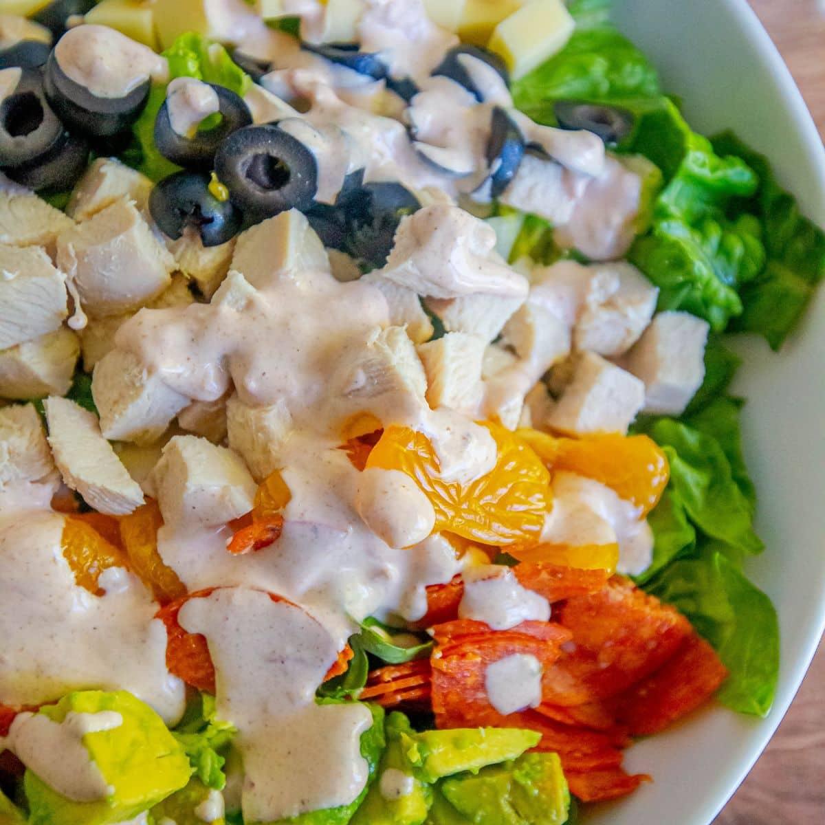 Southwest Cobb Salad with Creamy Cumin Dressing