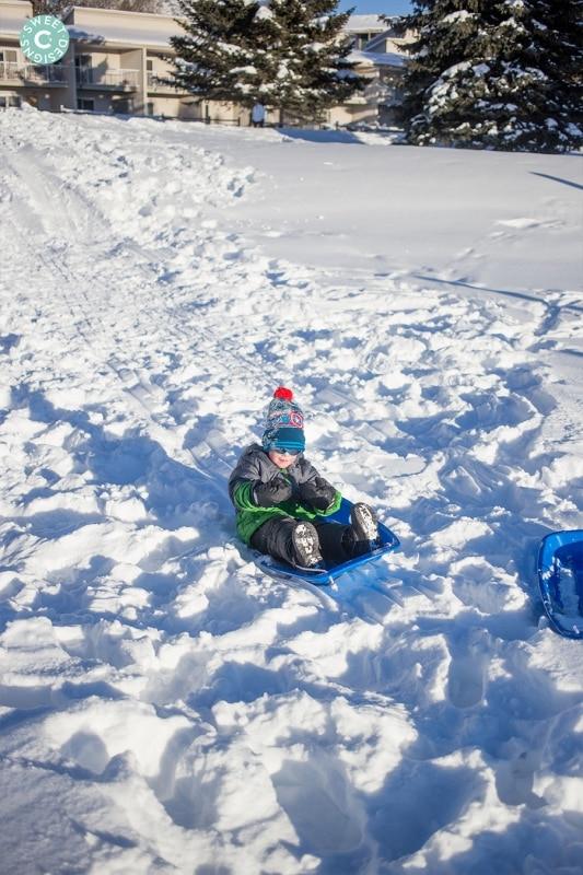 sledding in avon colorado