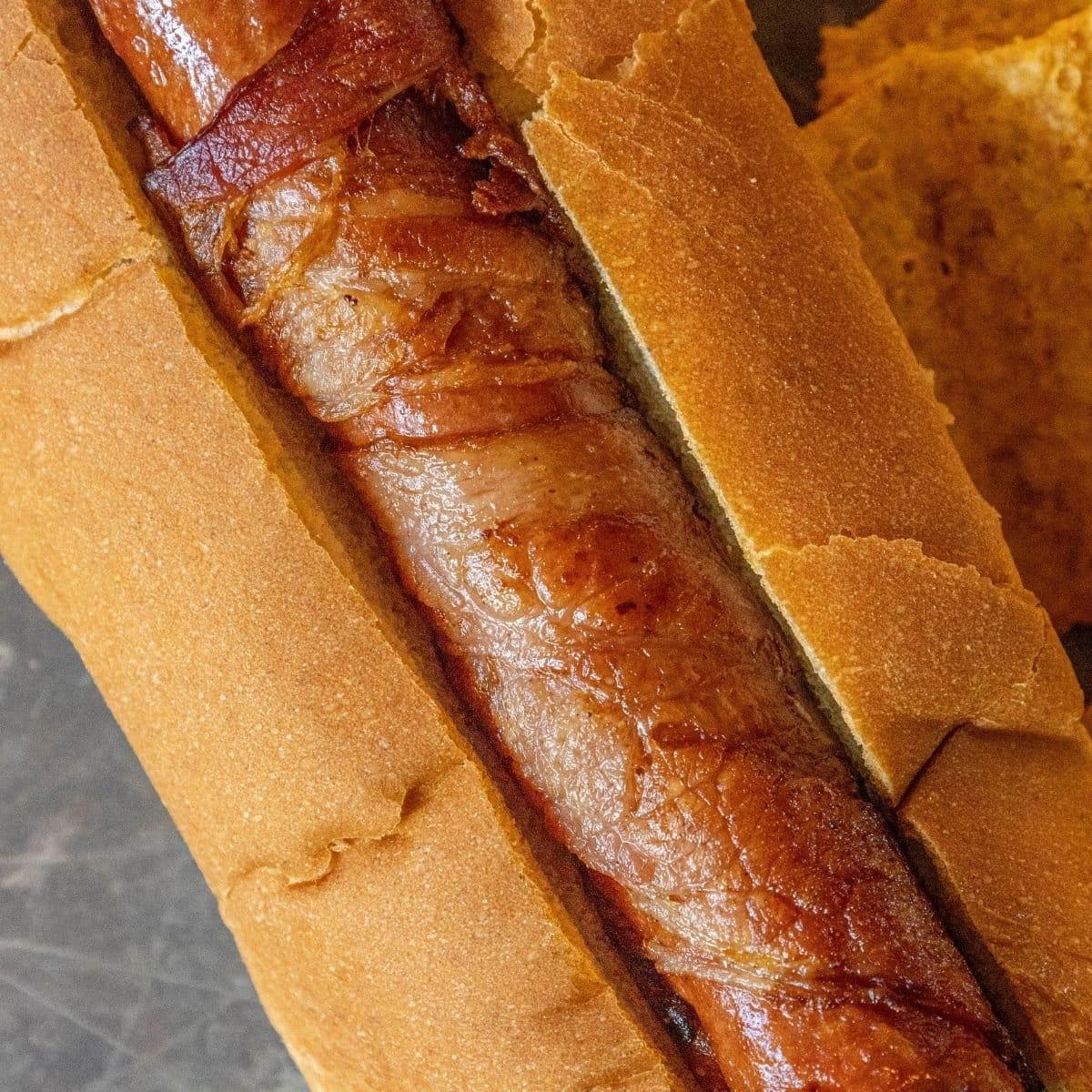 Bacon-Wrapped Hot Dogs