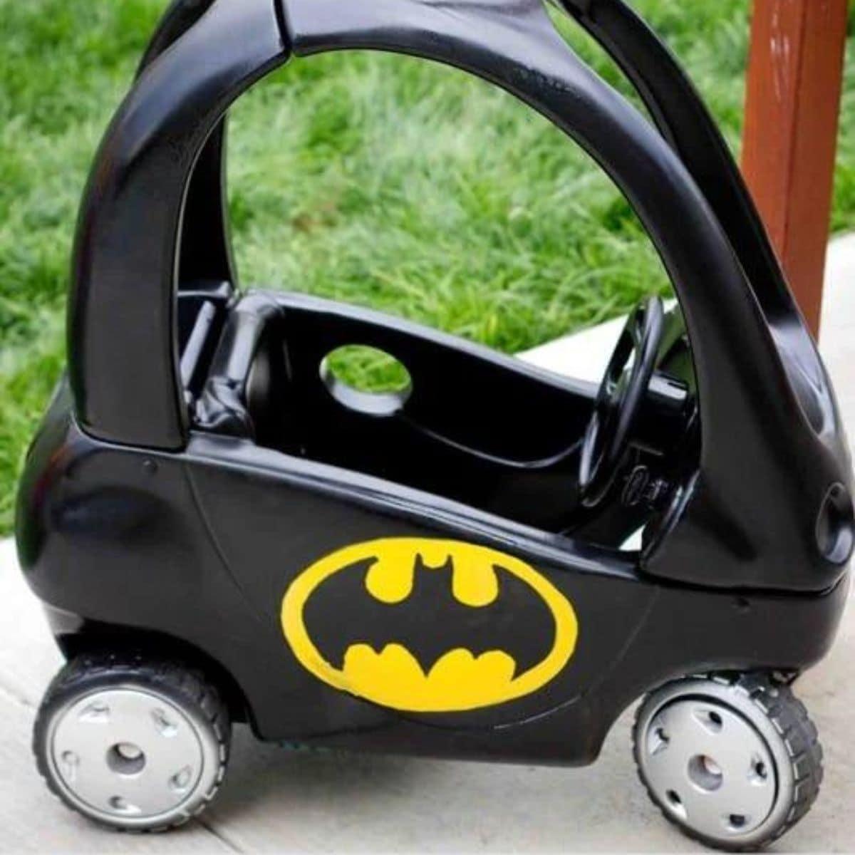 Batmobile Cozy Coupe Refashion