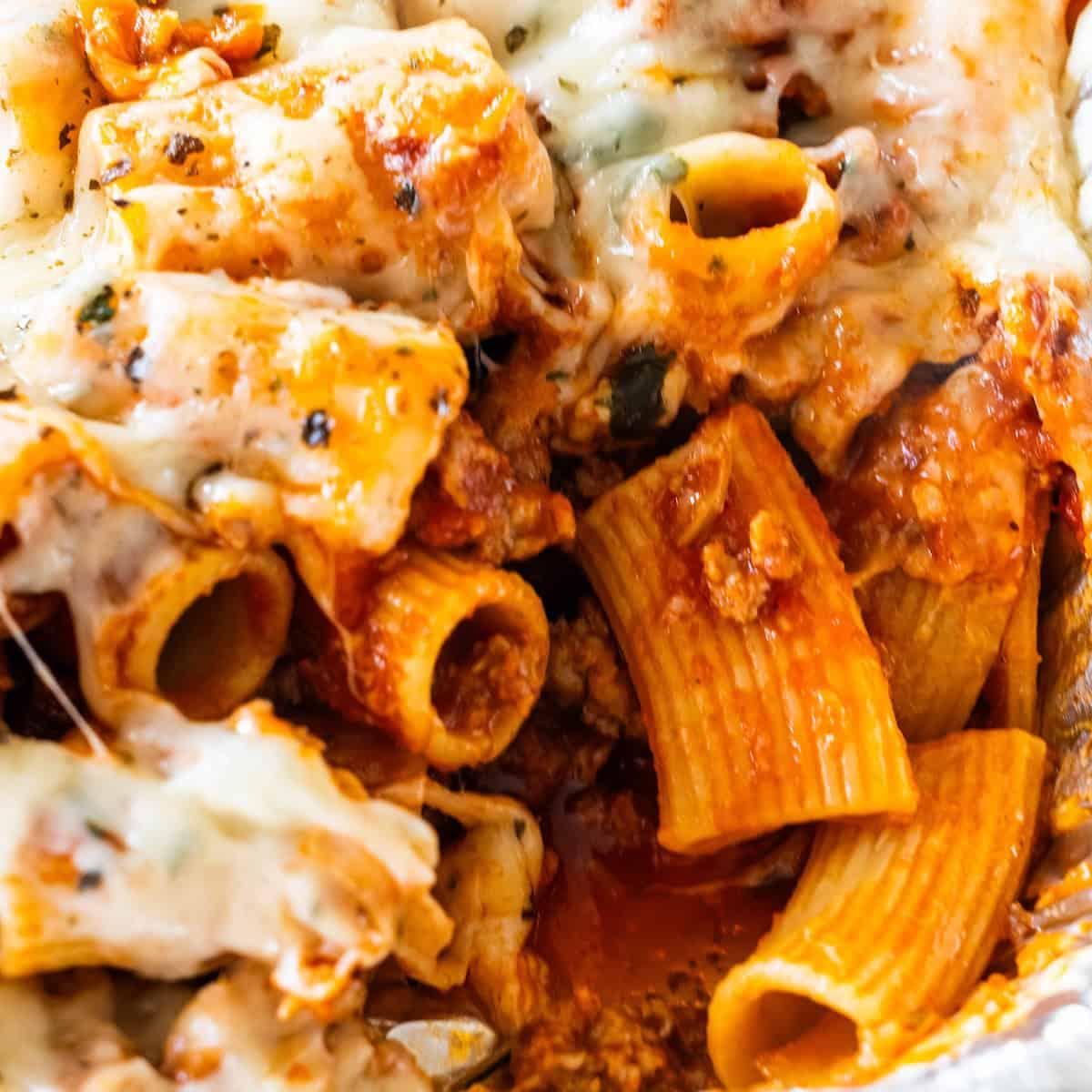 Cheesy Baked Rigatoni