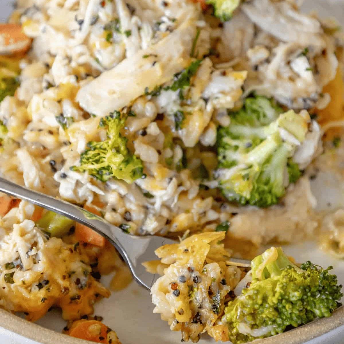 Cheesy Chicken Quinoa Casserole