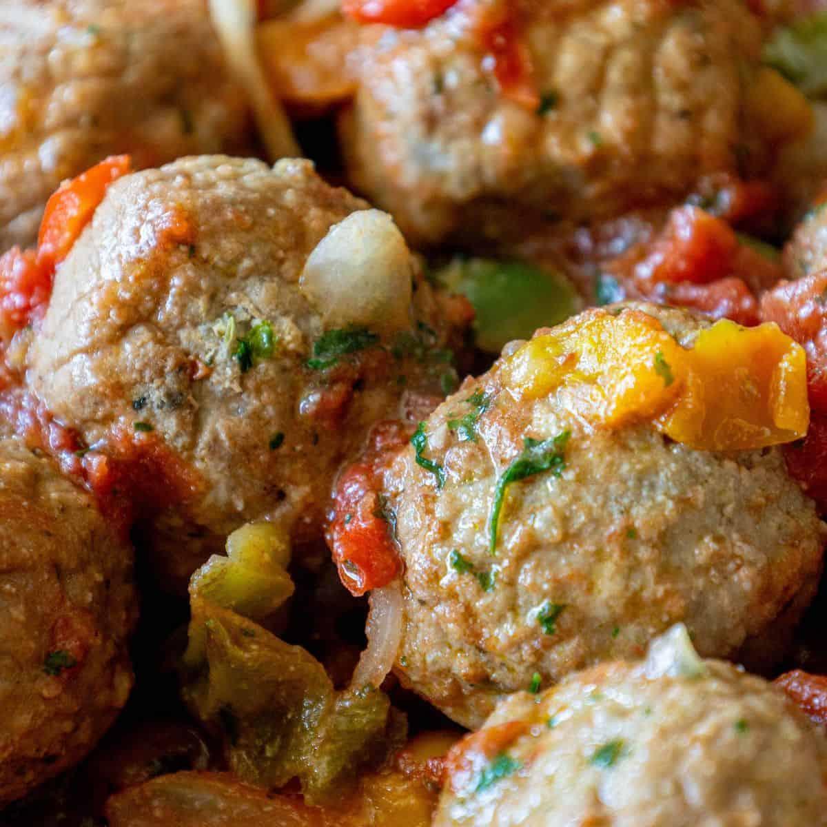 Cheesy Italian Meatball Skillet