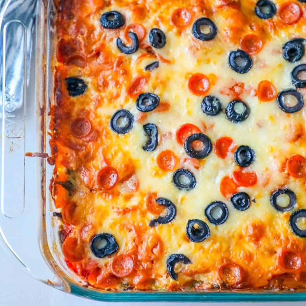 Cheesy Pizza Casserole