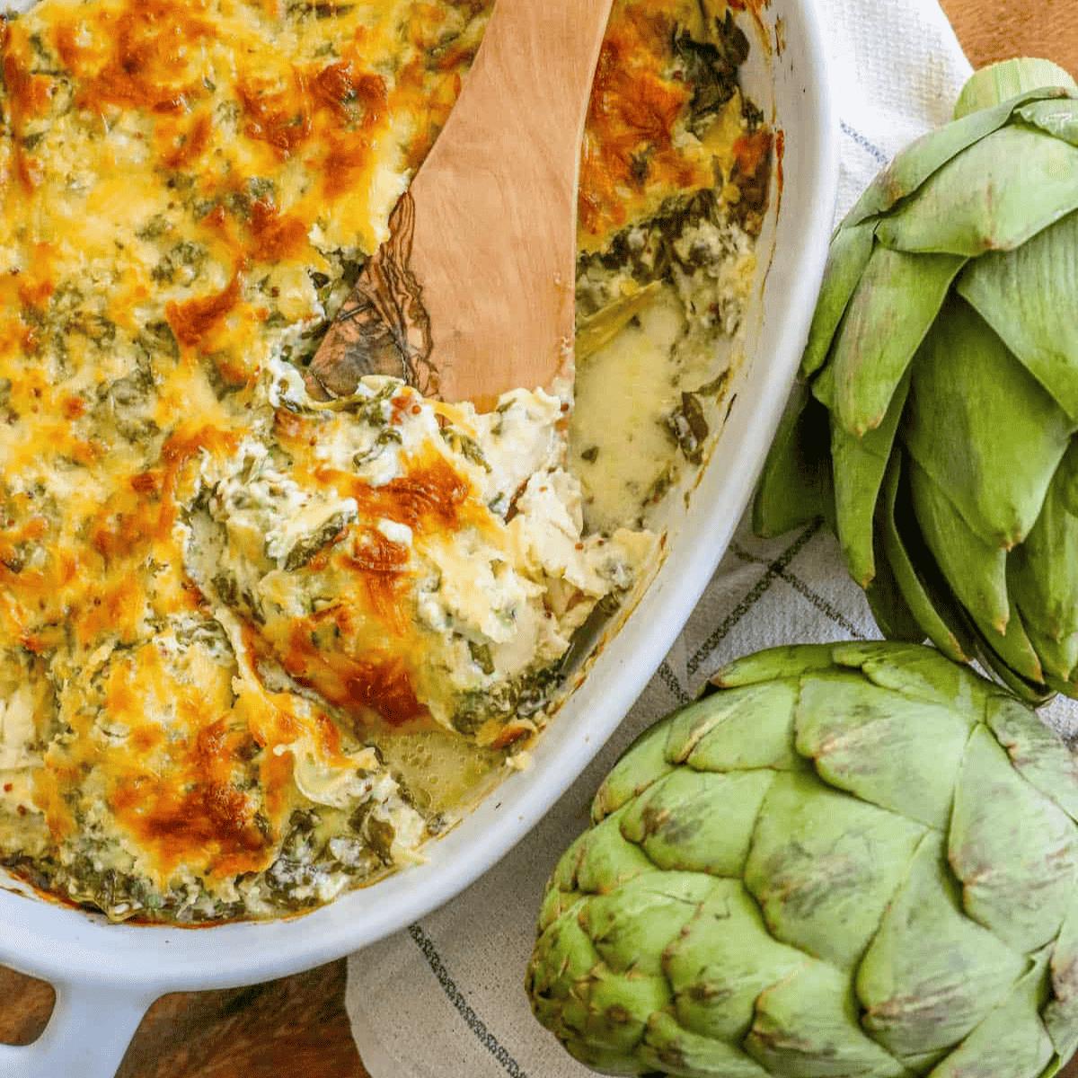 Chicken Spinach and Artichoke Casserole