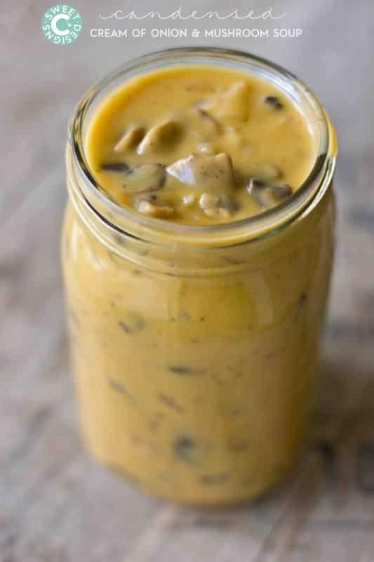 Homemade Cream of Mushroom and Onion Soup