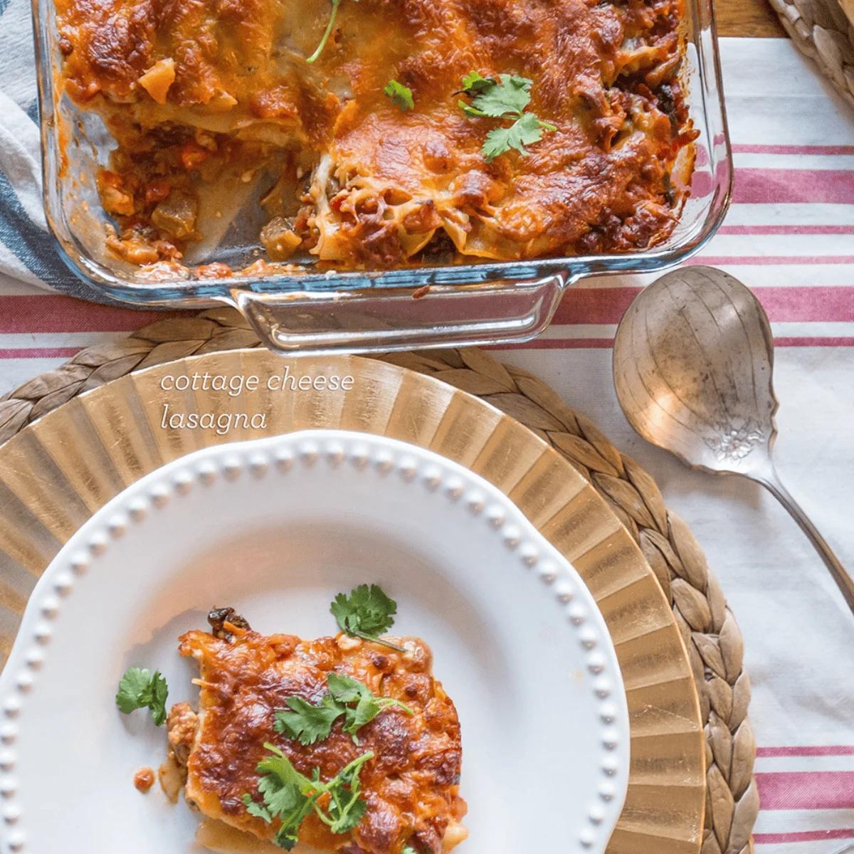 Cottage Cheese Lasagna