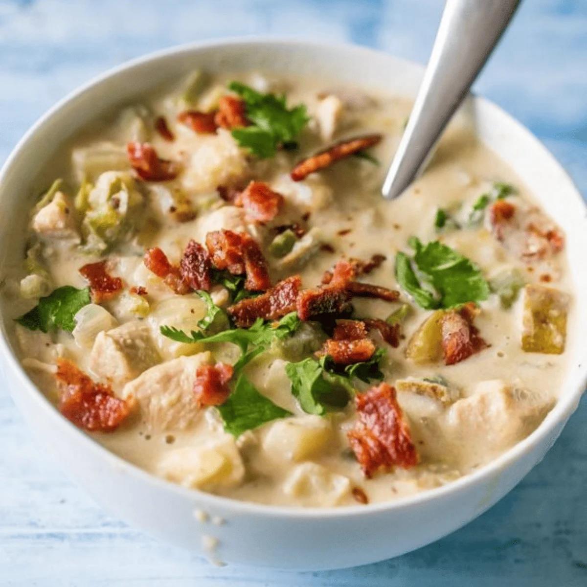 Creamy Bacon Chicken and Potato Chowder