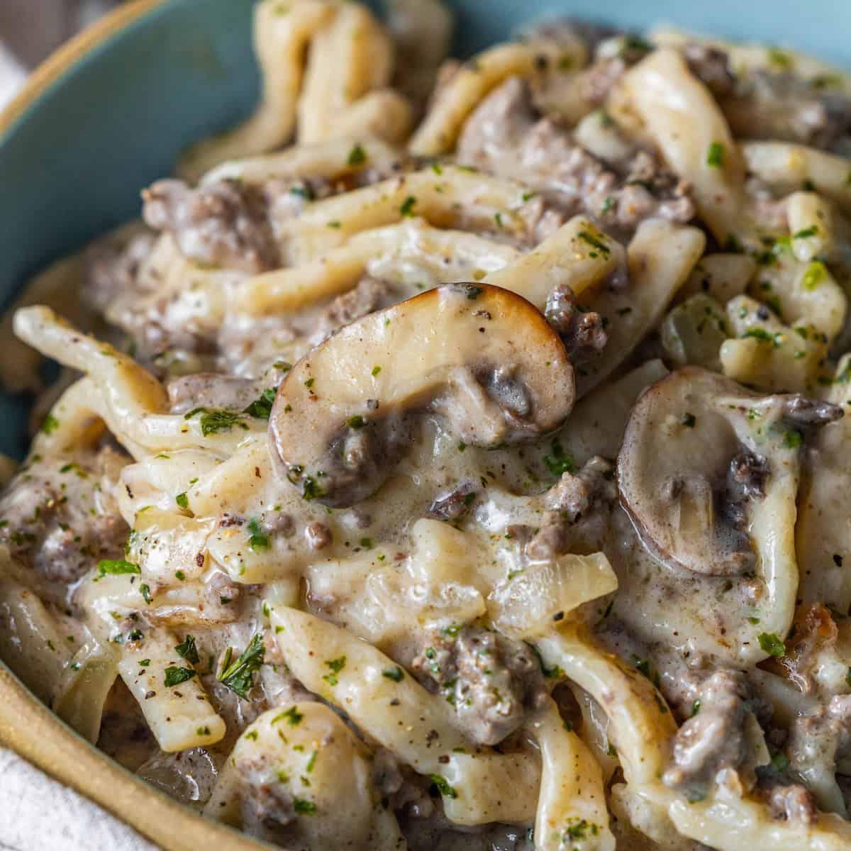 Creamy Beef Stroganoff
