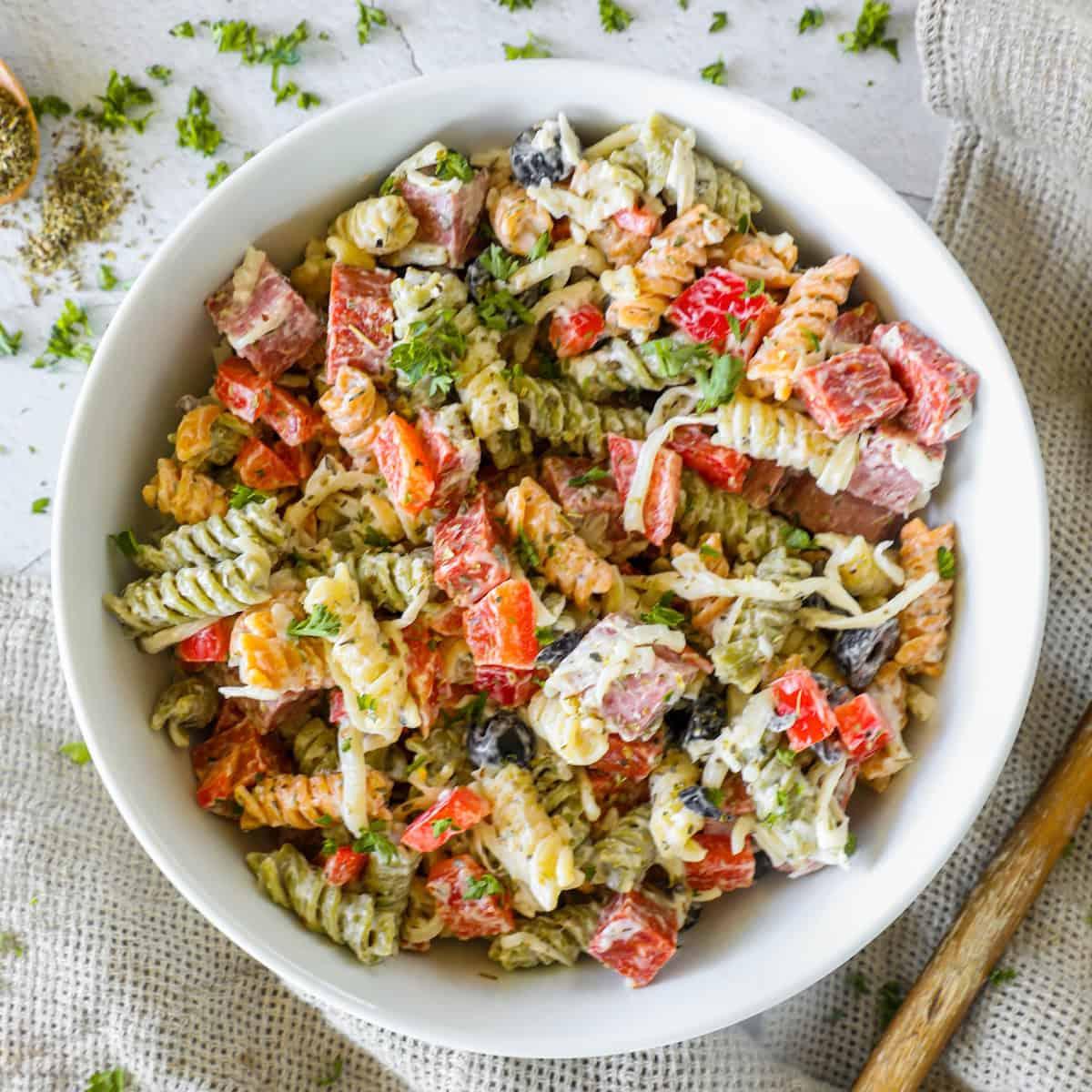 Creamy Italian Pasta Salad