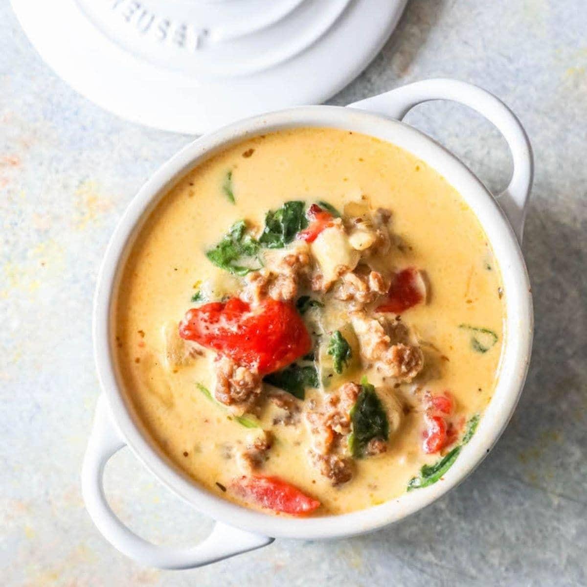 Creamy Keto Tuscan Soup