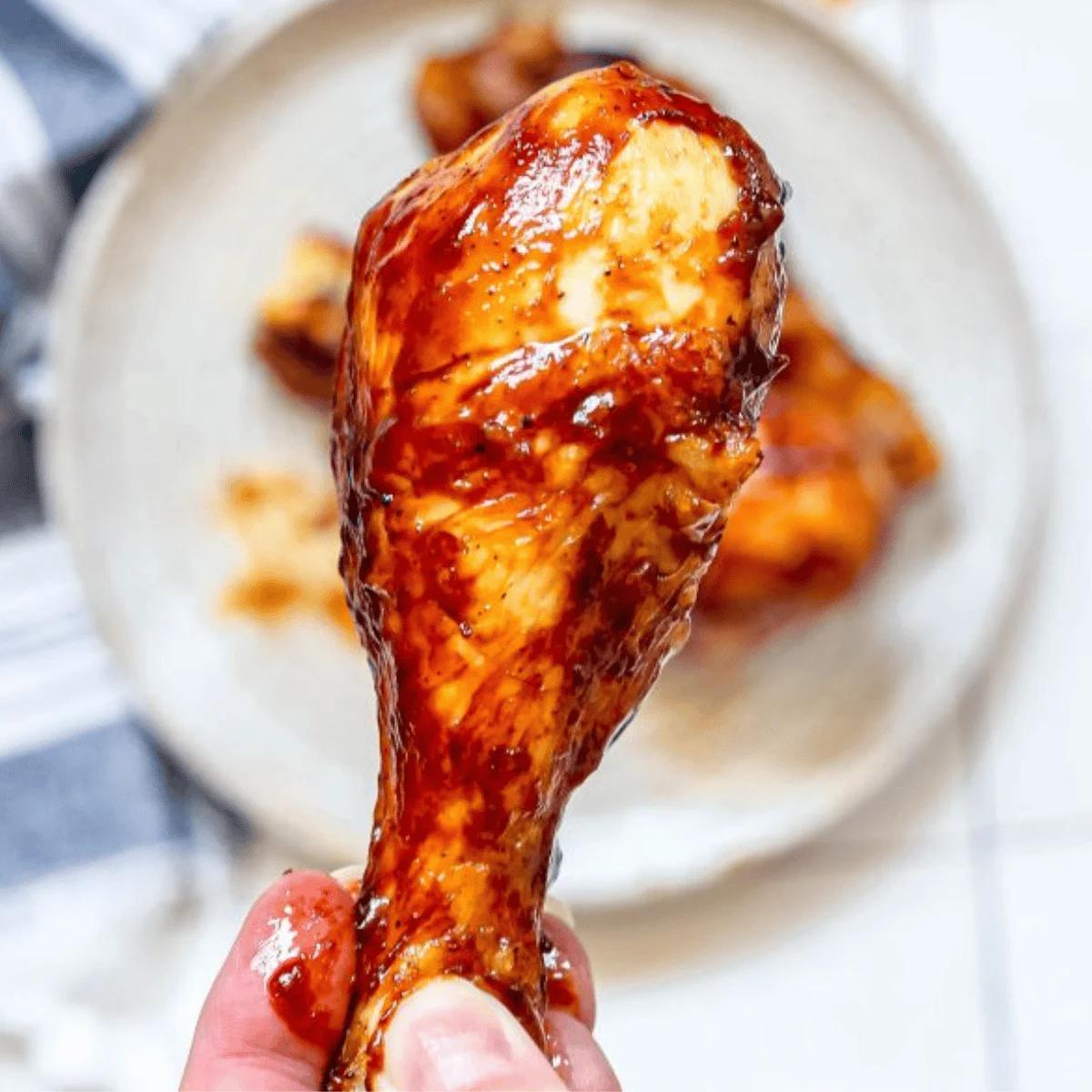 Crunchy Air Fried BBQ Chicken Drumsticks Recipe
