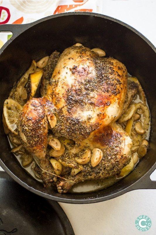 Dutch Oven Grecian Chicken