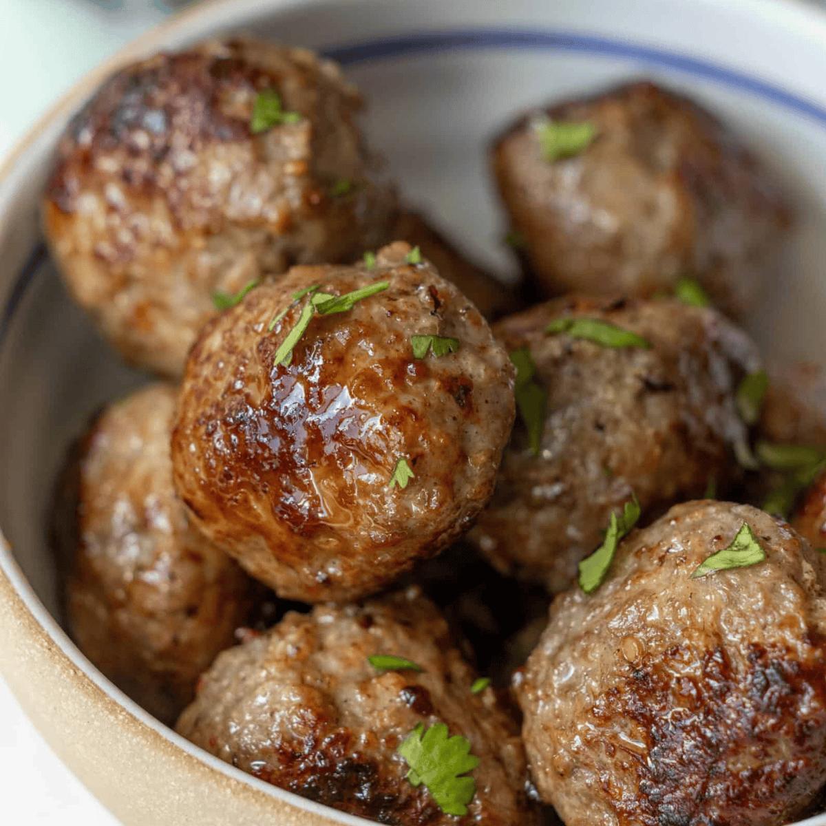 Easy Air Fried Meatballs Recipe