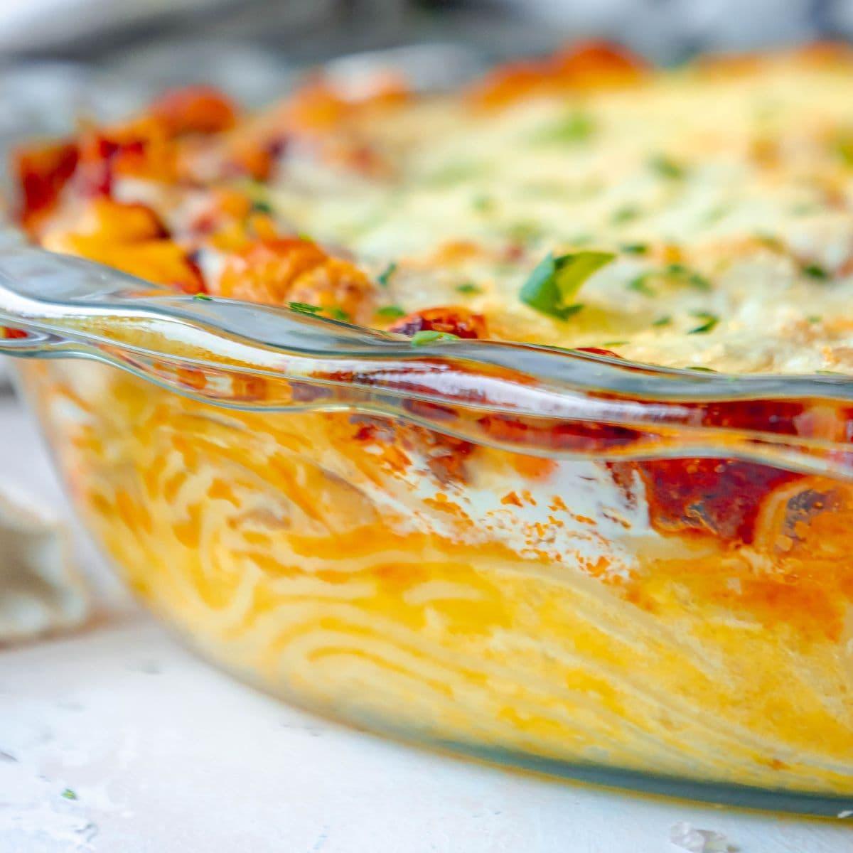 Easy Baked Spaghetti Pie
