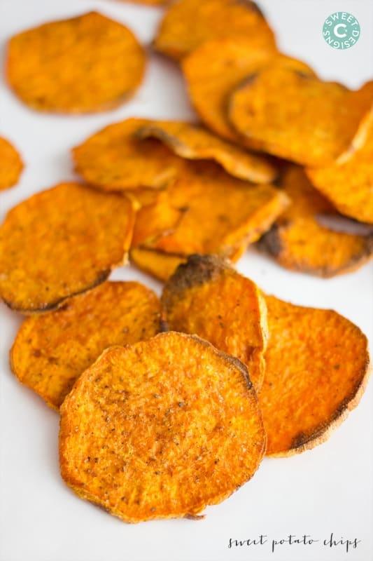 Easy Baked Sweet Potato Chips