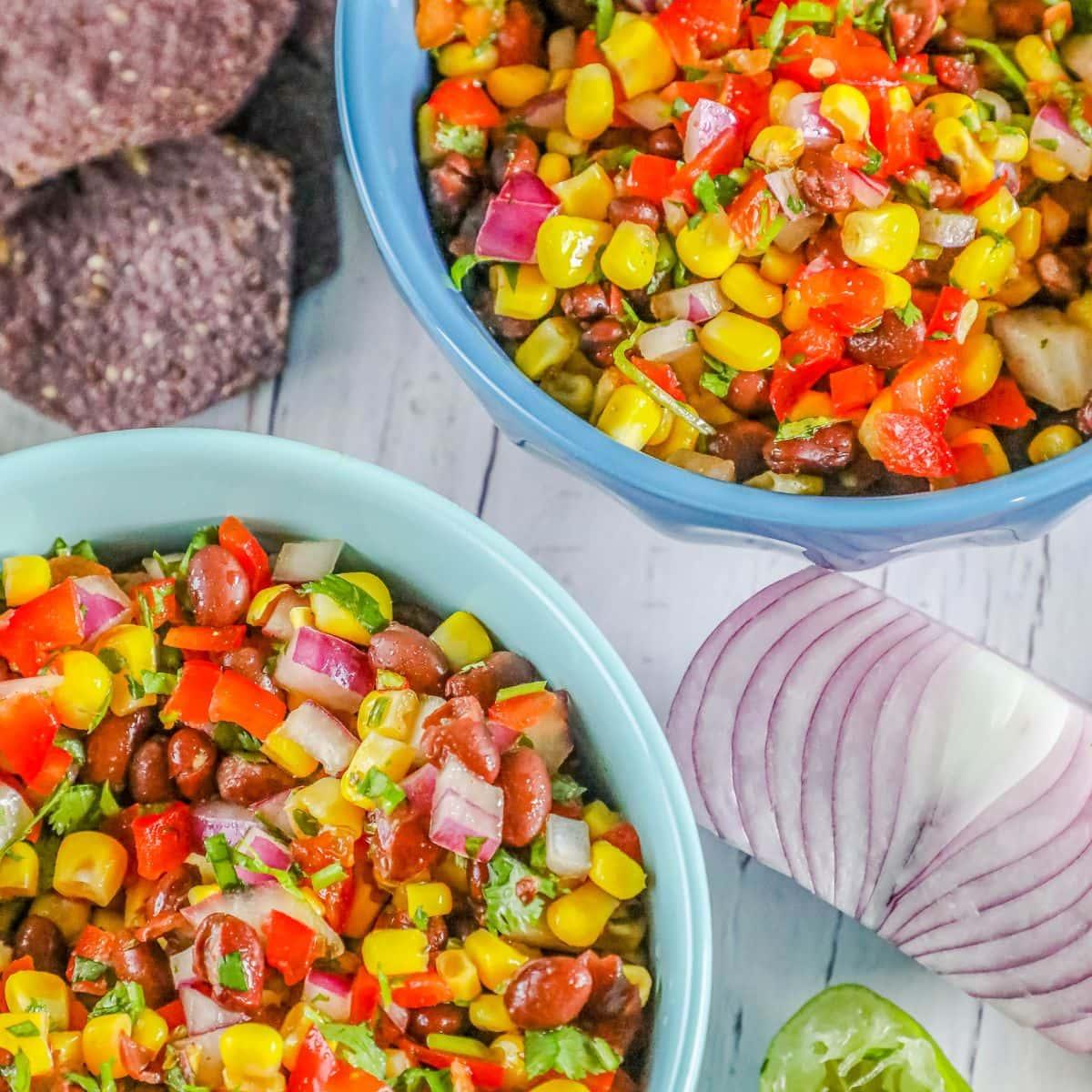Easy Black Bean and Corn Salsa