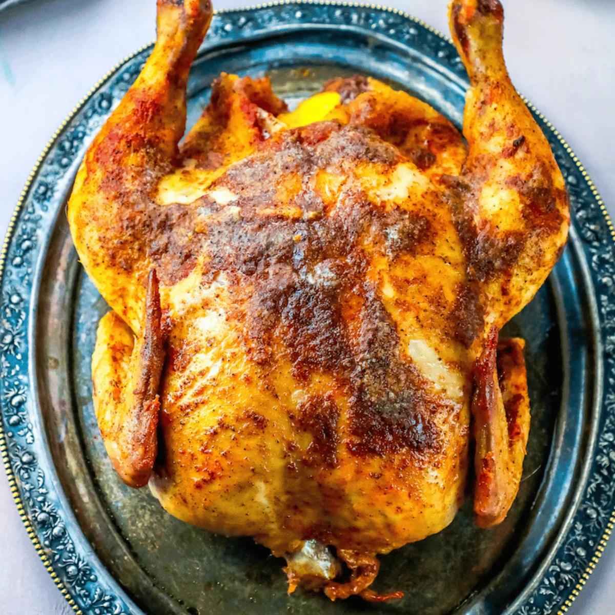One Pot Easy Cajun Whole Roasted Chicken