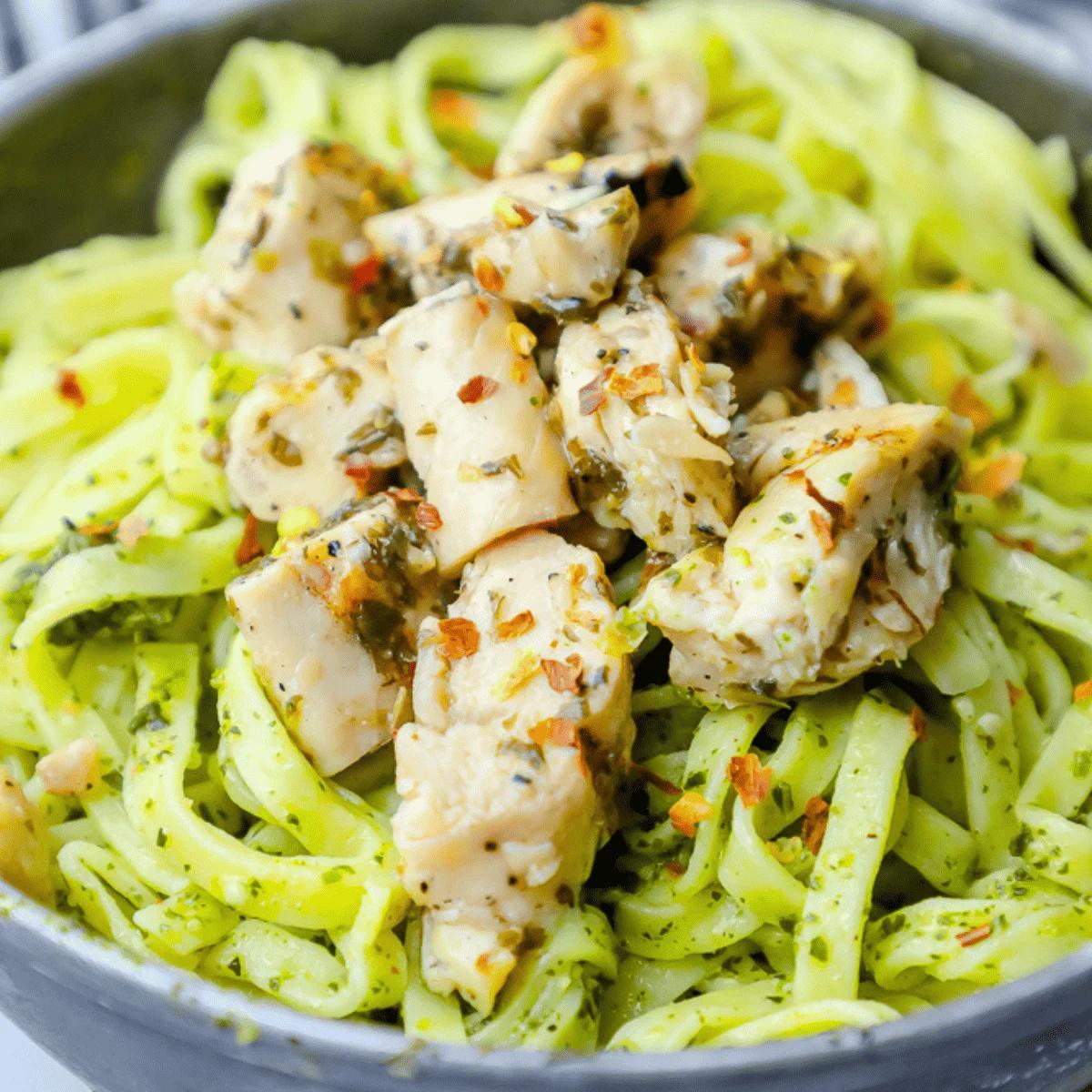 Easy Chimichurri Chicken Pasta