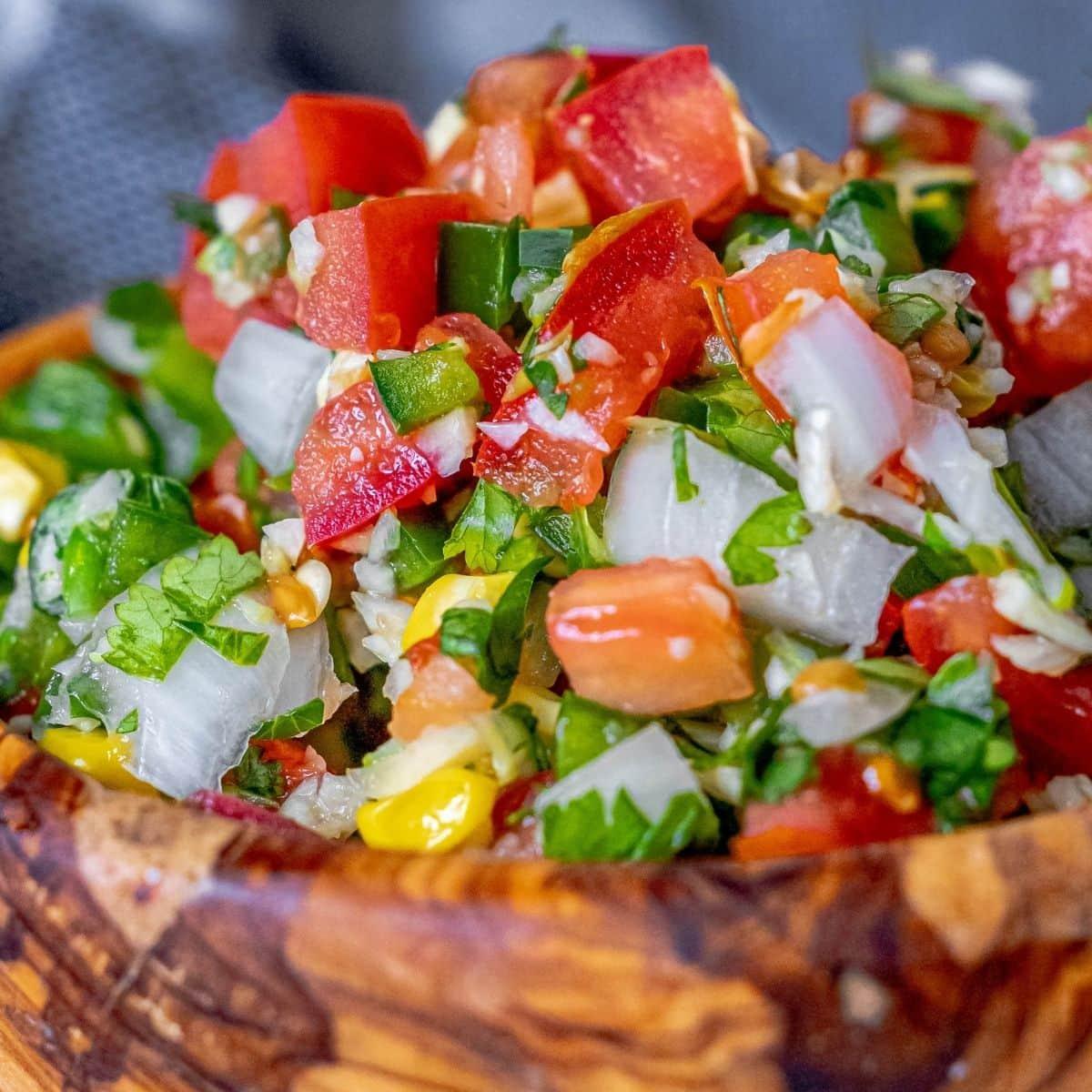Easy Corn Pico De Gallo