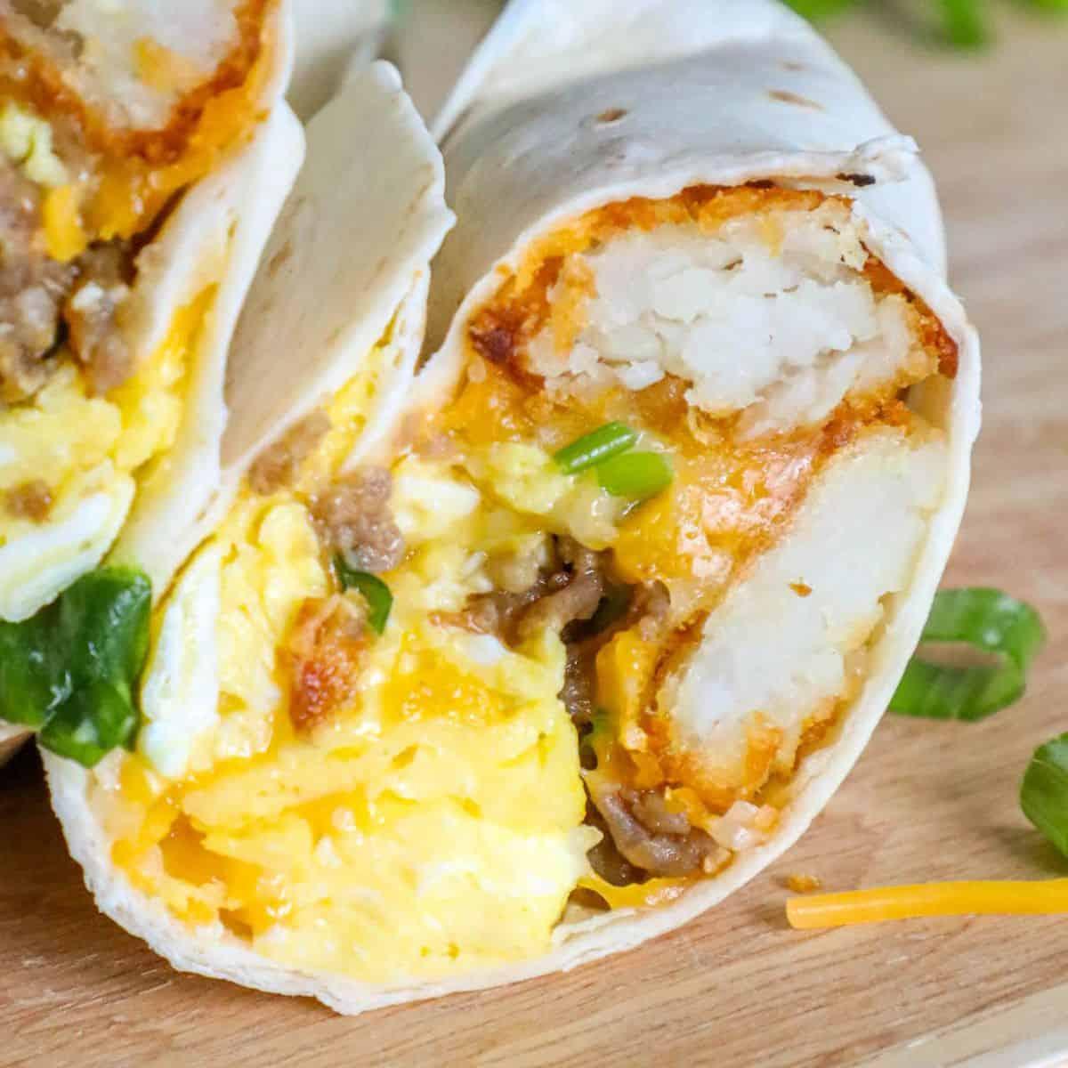 Easy Freezer Breakfast Burritos