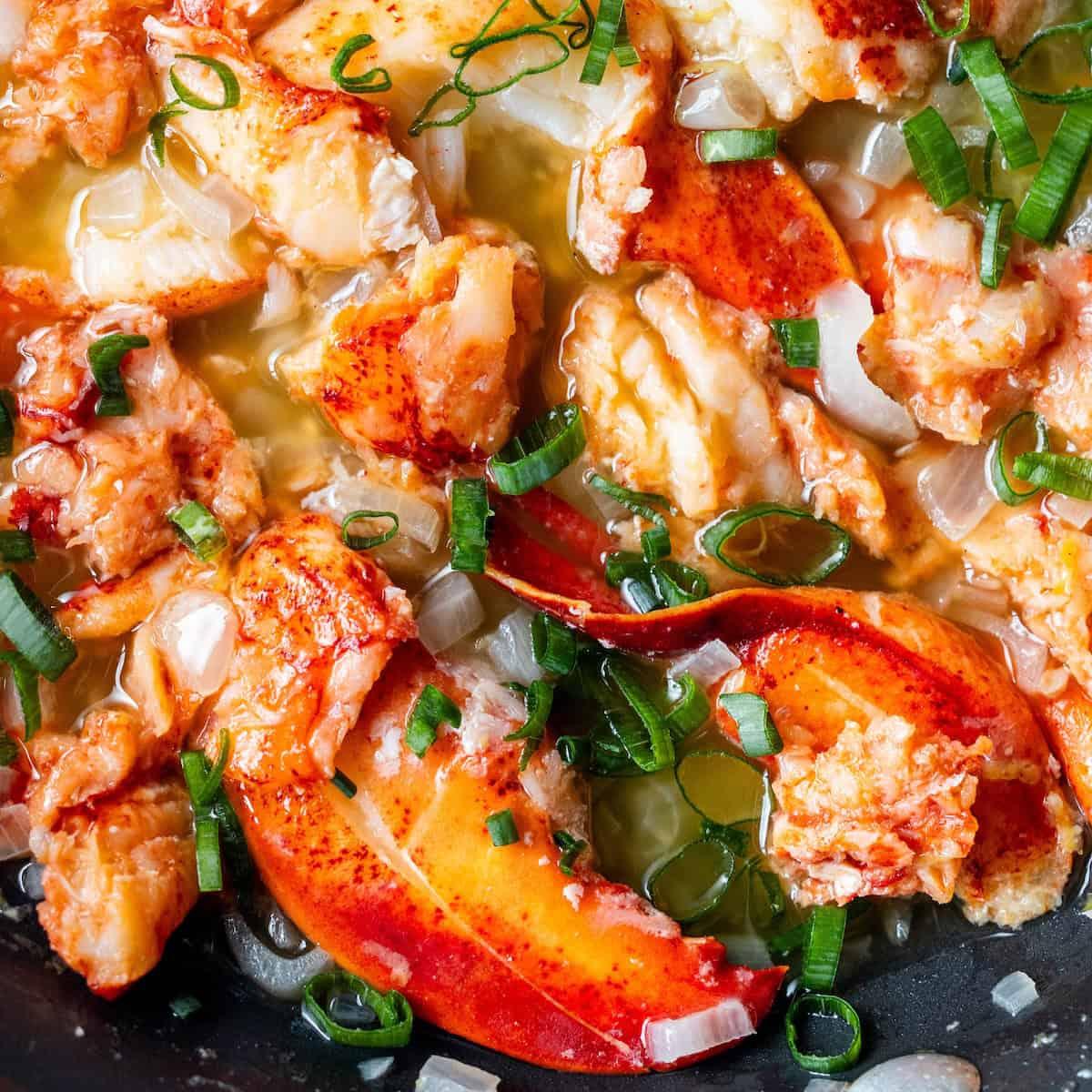 Easy Garlic Butter Lobster Skillet