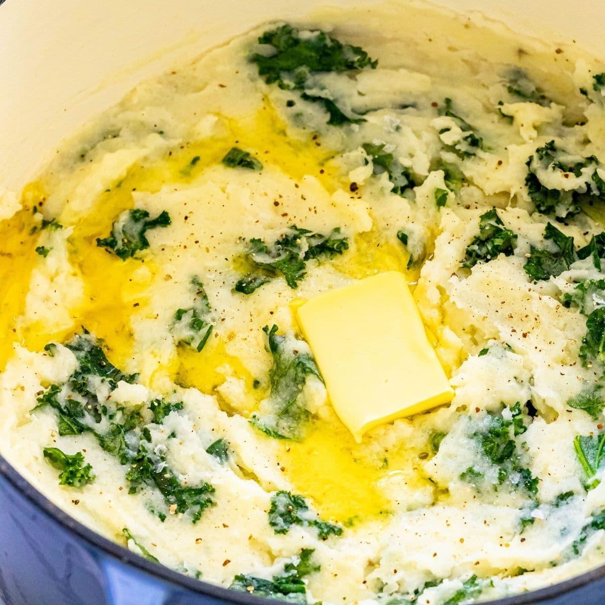 Irish Colcannon (Buttery Potatoes and Cabbage)