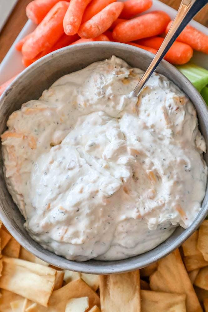 Easy Keto Bacon Cheddar Ranch Dip