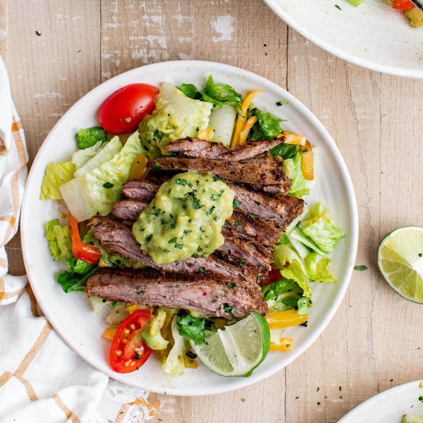 Easy Keto Beef Fajita Salad Recipe