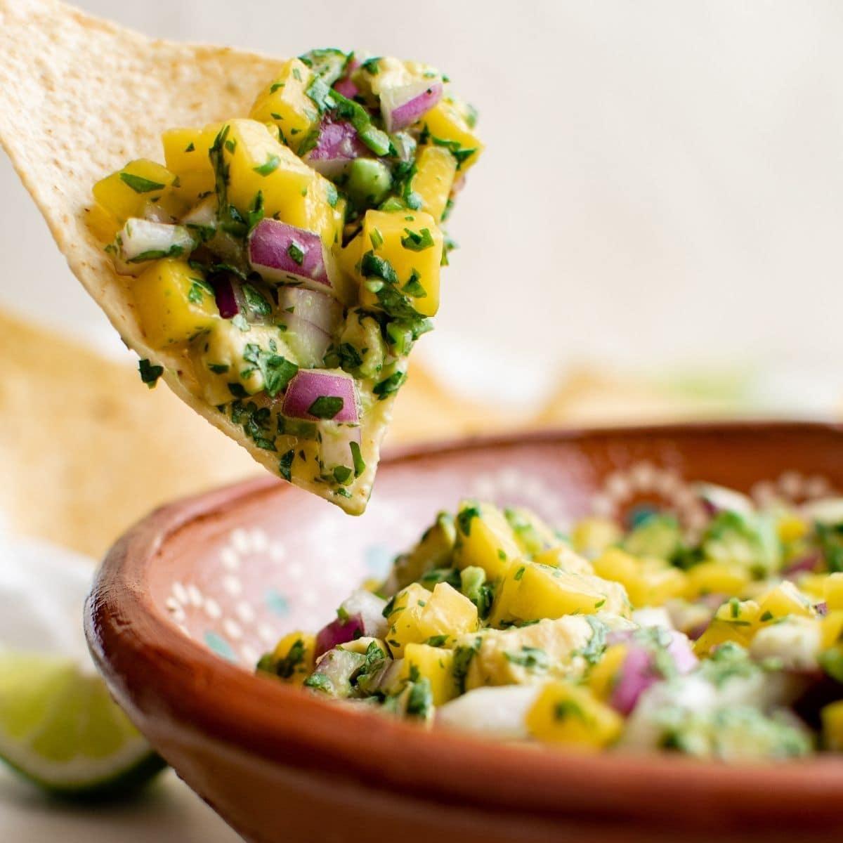 Easy Mango Avocado Salsa Recipe