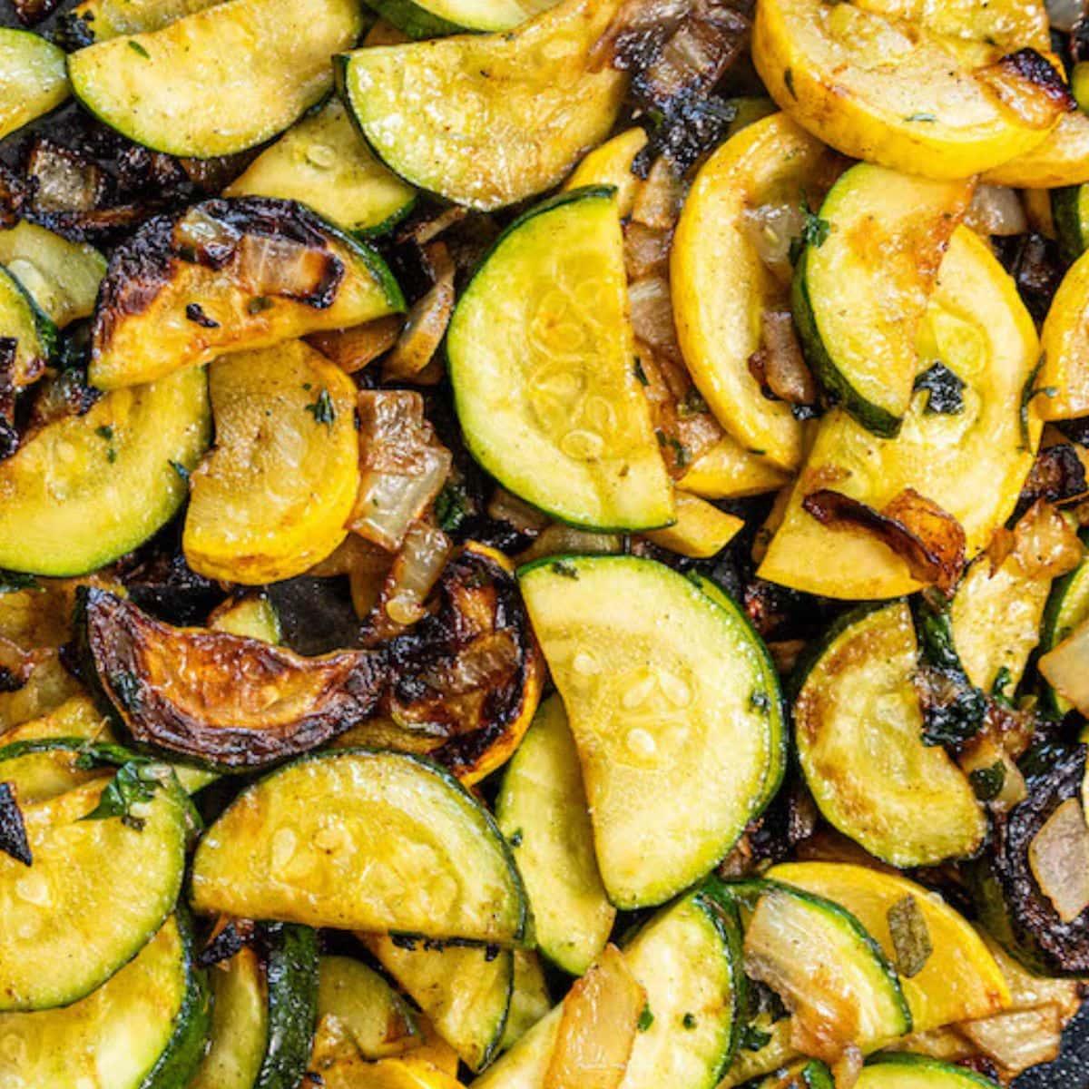 Easy Sautéed Squash and Yellow Zucchini