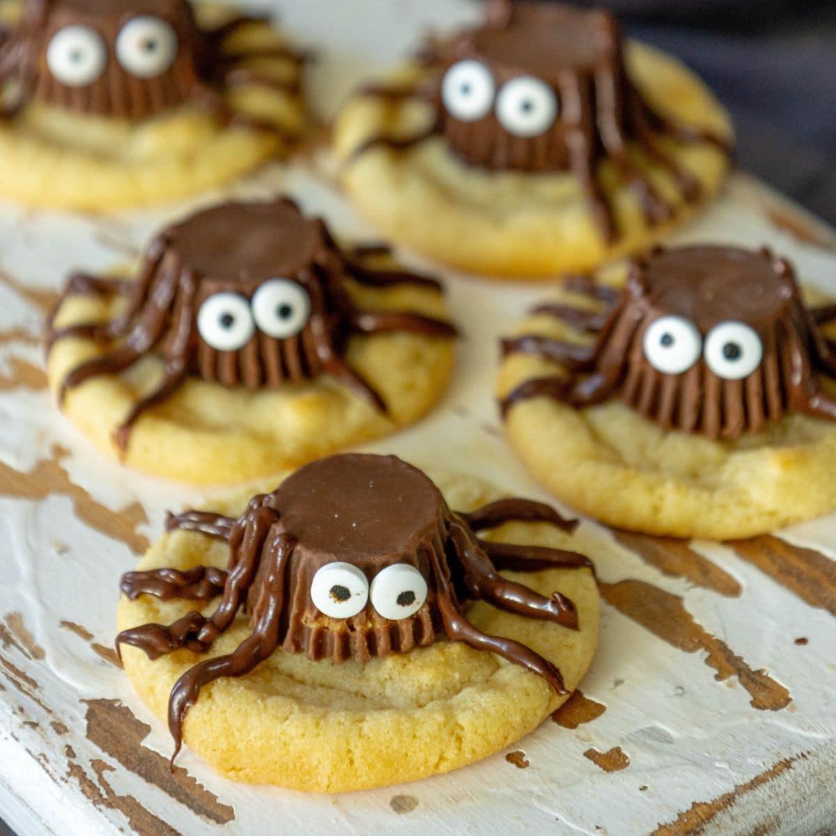 Easy Spider Decorated Cookies
