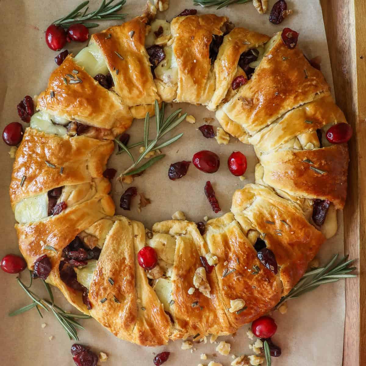 Cranberry Brie Wreath
