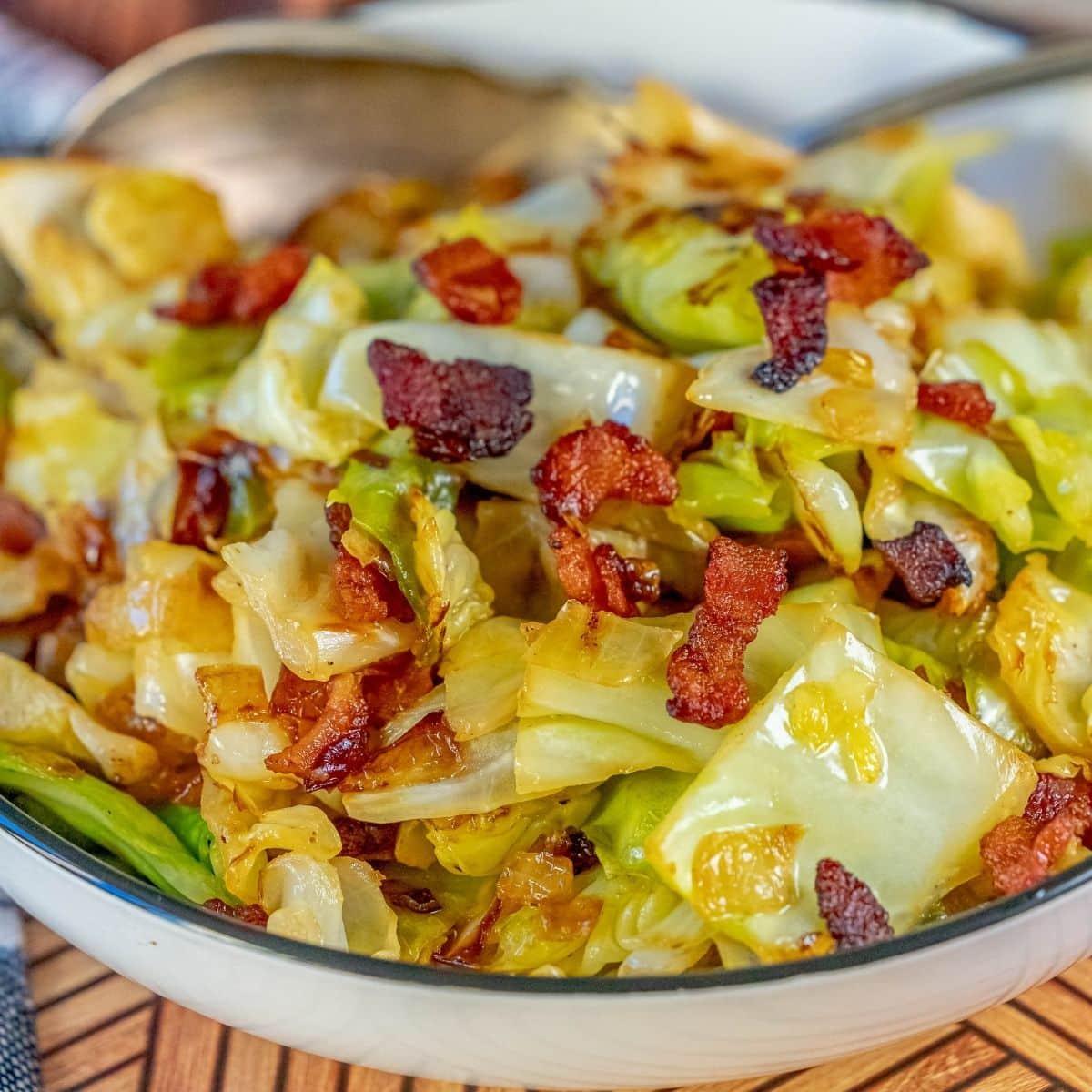 Fried Cabbage with Bacon Recipe