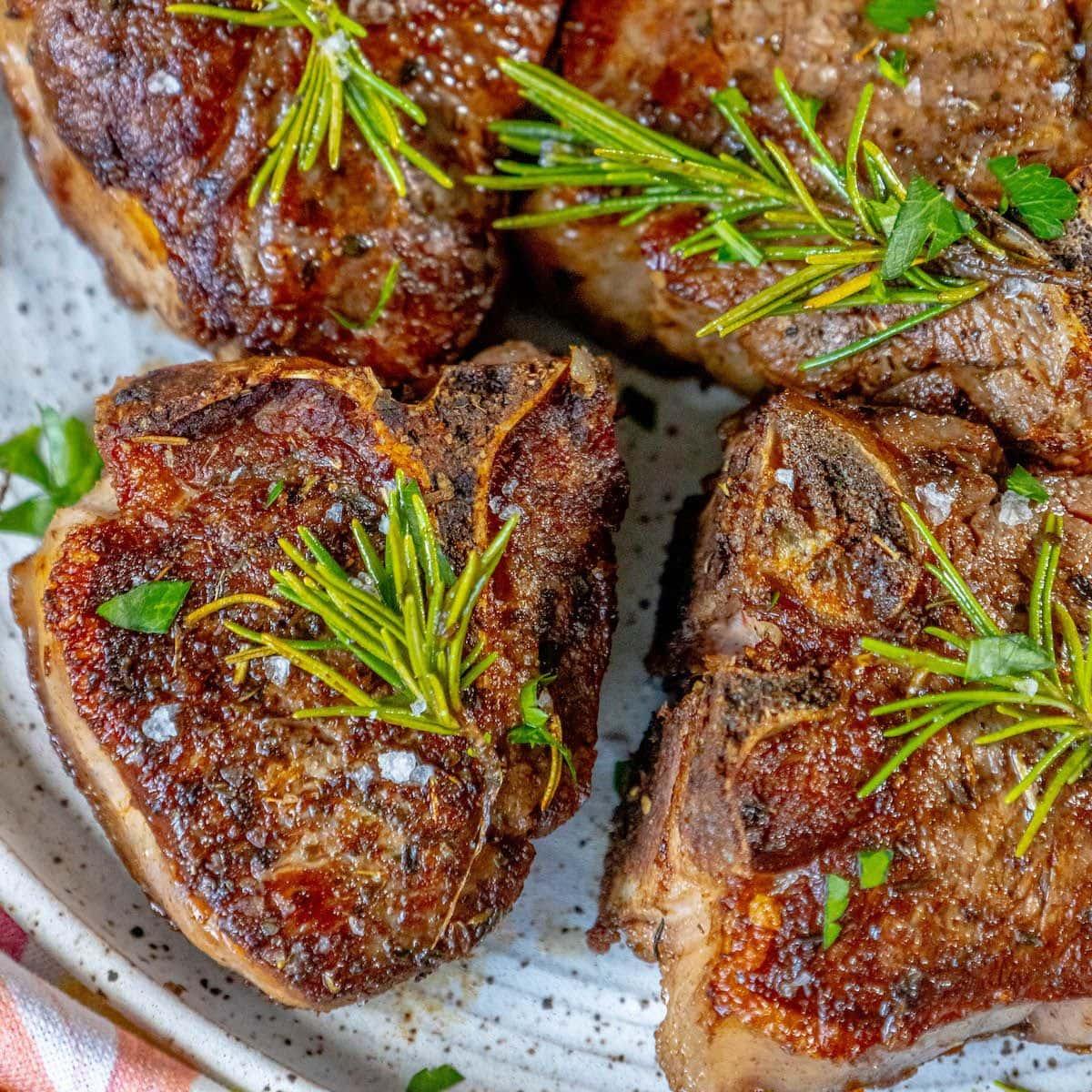 Garlic Butter Lamb Chops
