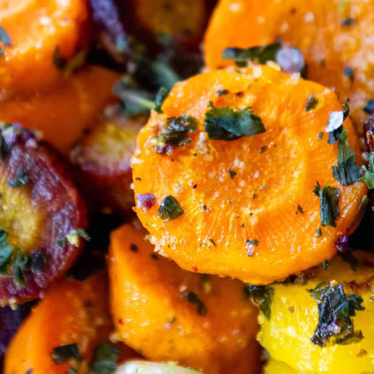 Garlic Herb Roasted Carrots