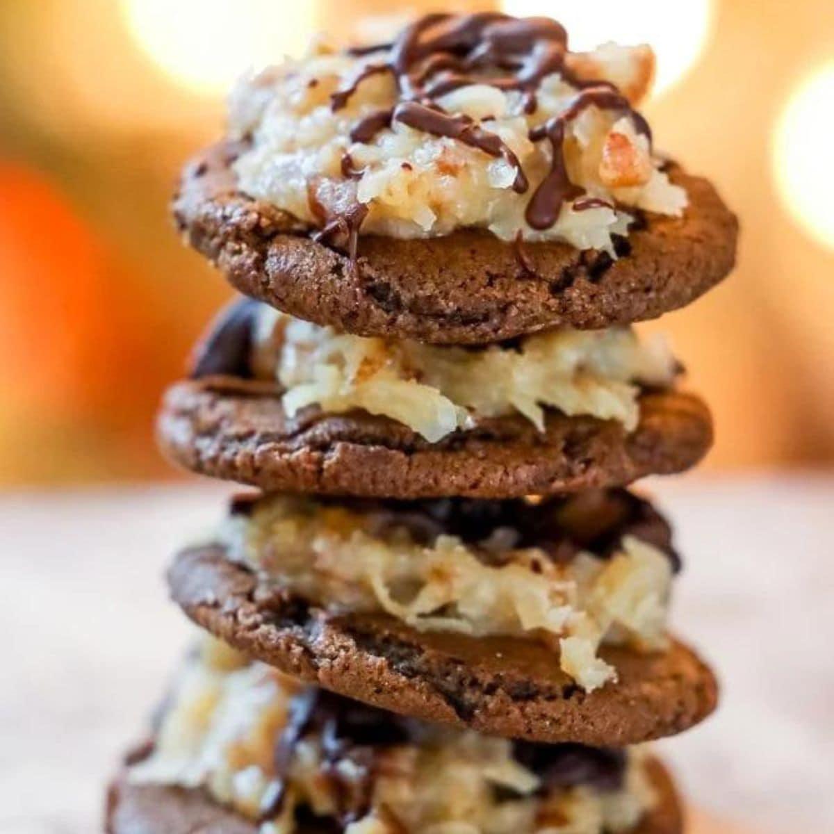 German Chocolate Cookies