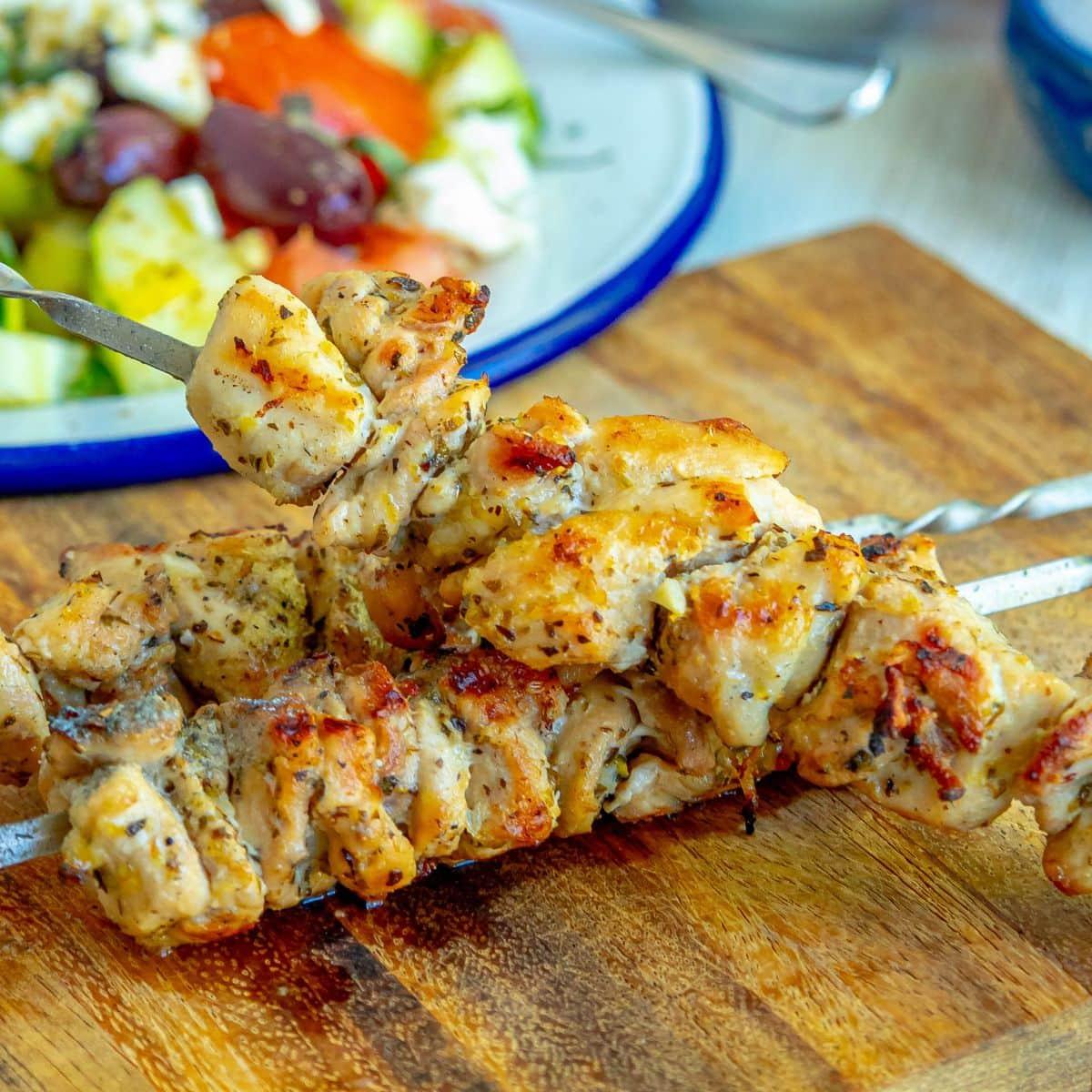Grilled Chicken Souvlaki Recipe