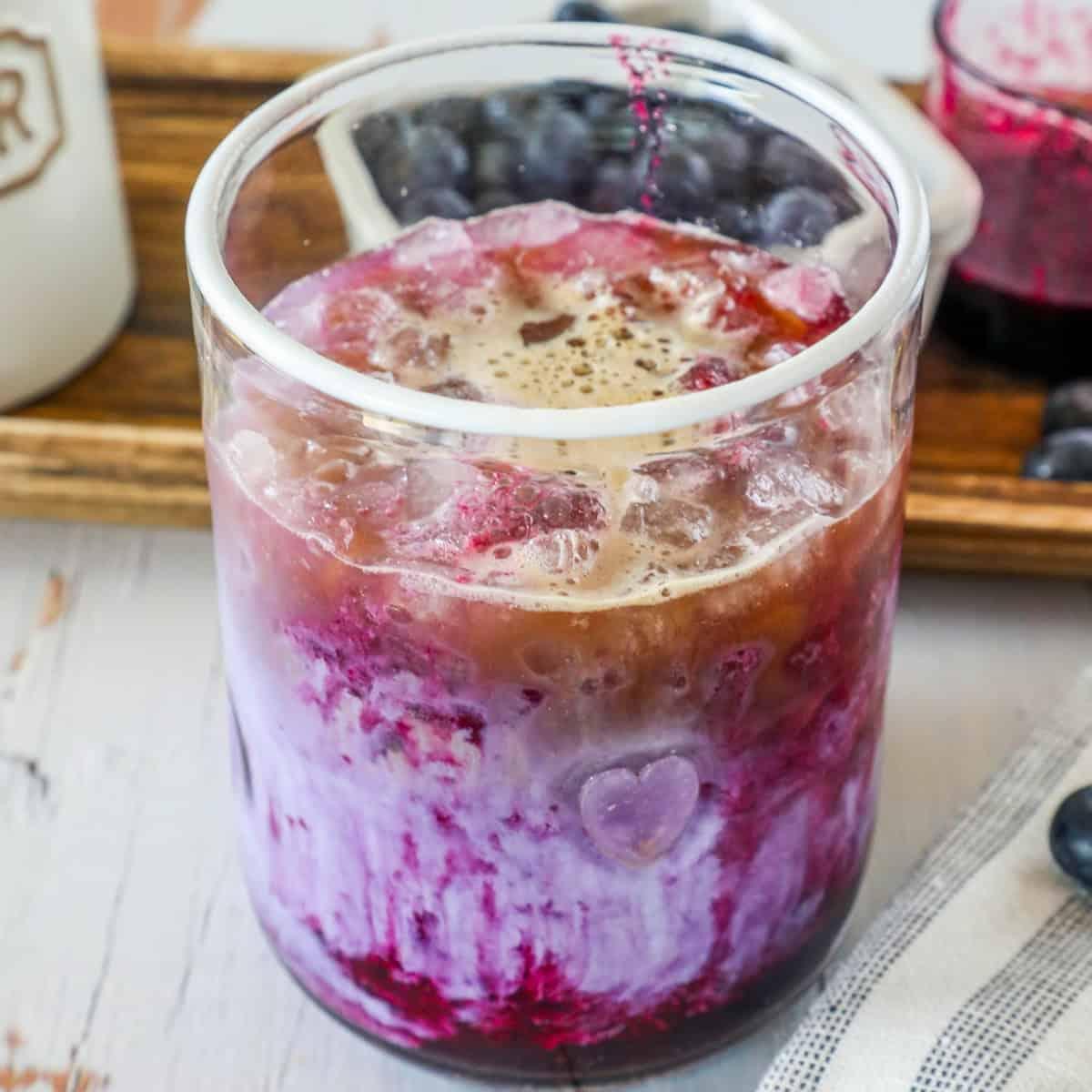 Homemade Blueberry Coffee Syrup