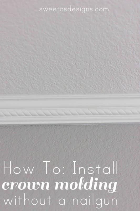 Install Crown Molding without a Nail Gun