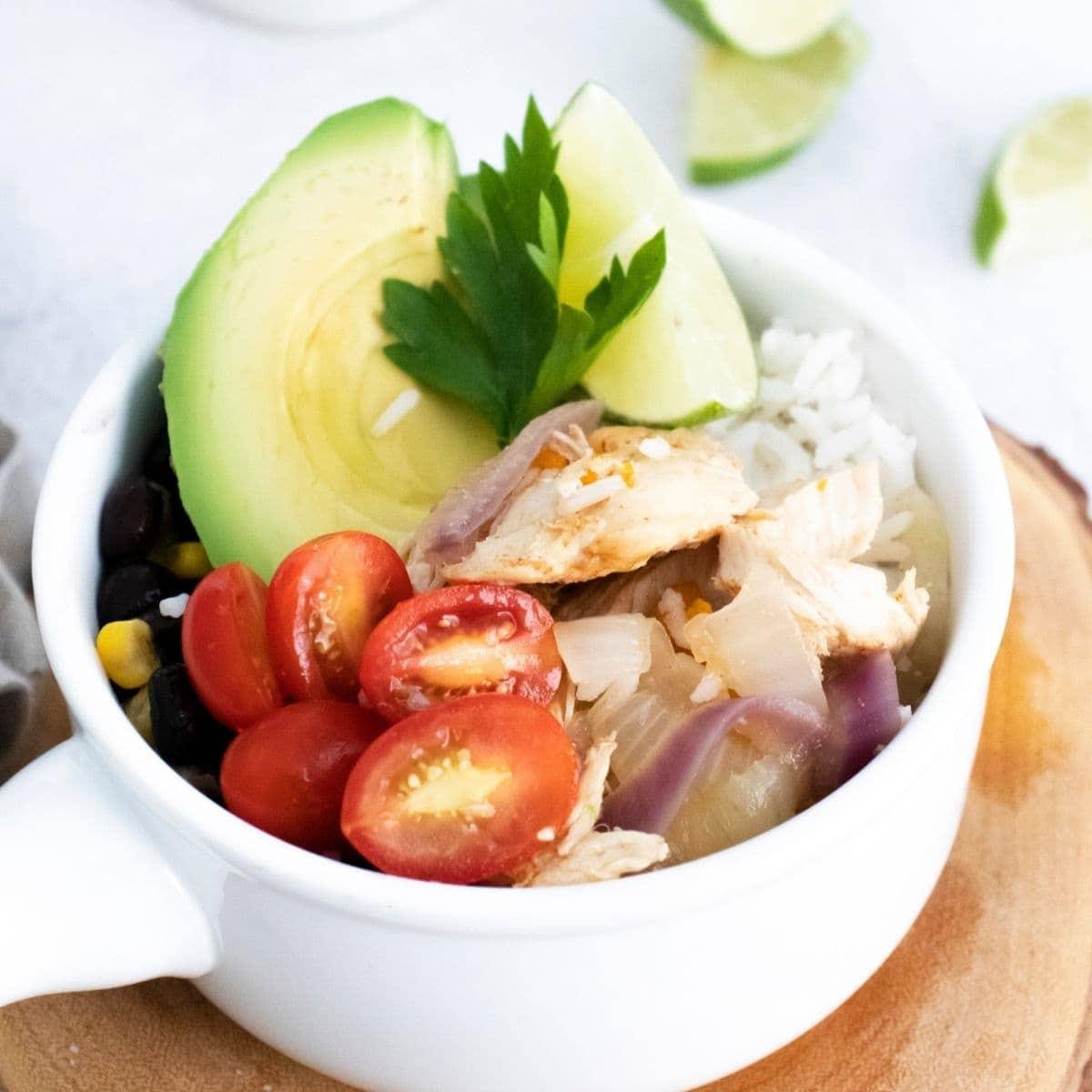 Instant Pot Chicken Fajita Bowls Recipe