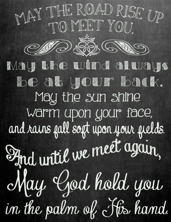 Irish Blessing Chalk Printable