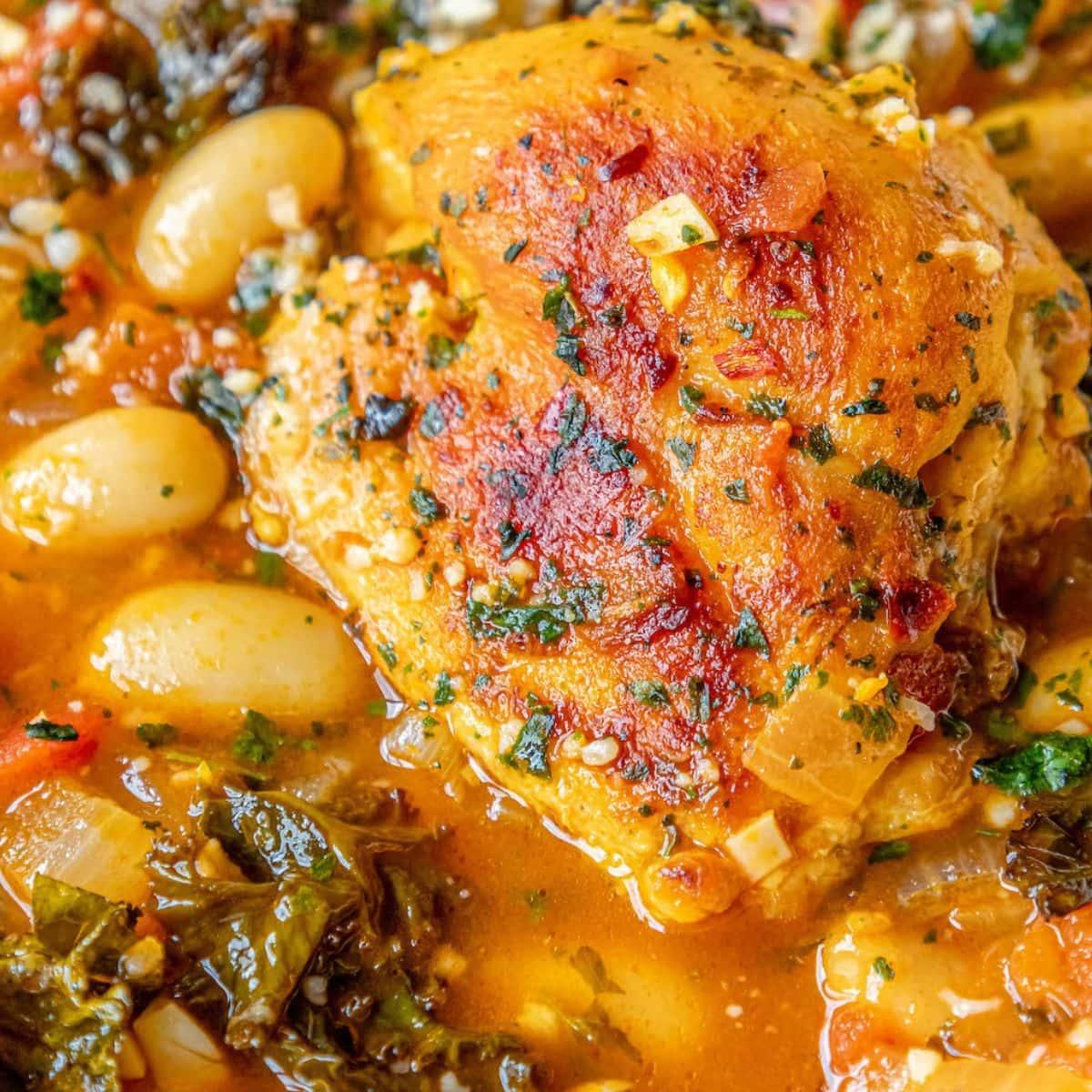Italian Chicken and Bean Stew