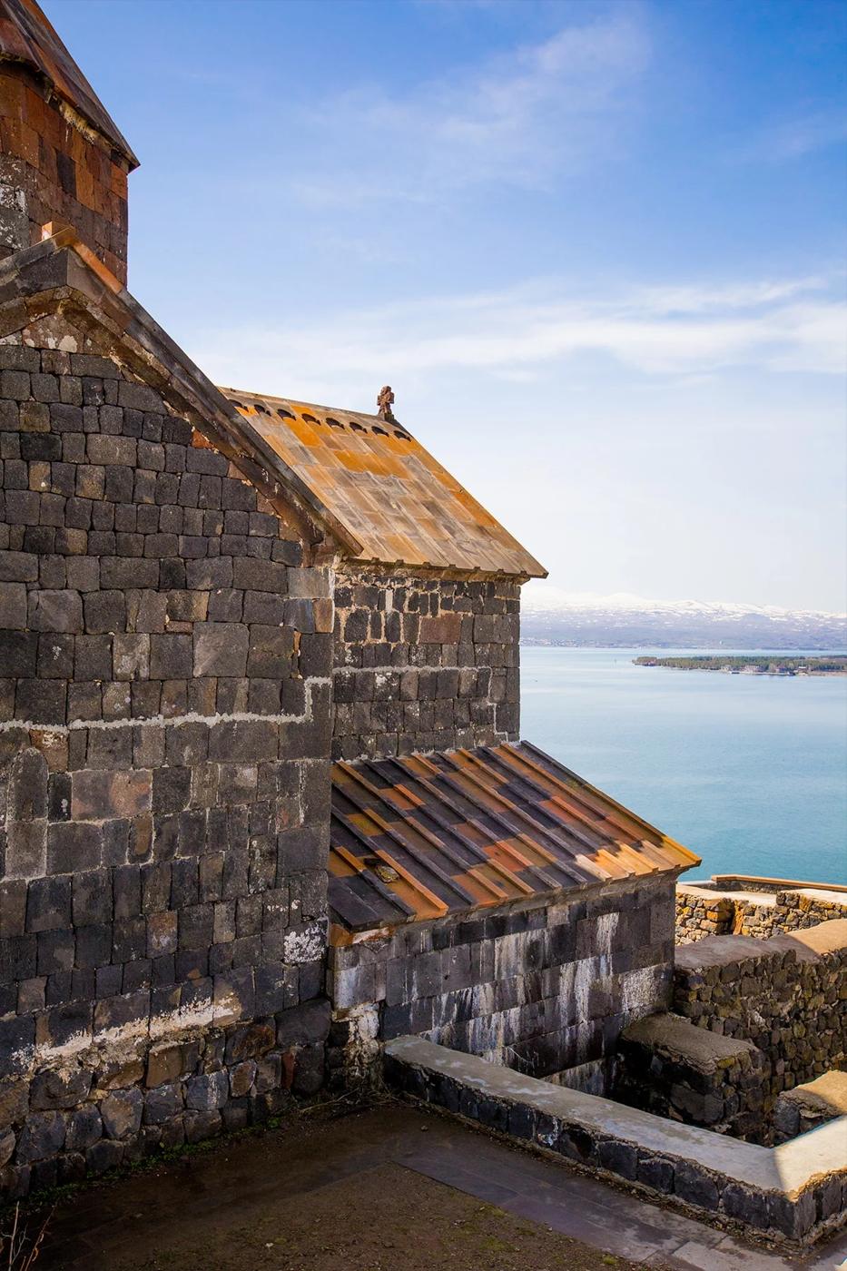 Lake Sevan, Armenia, and Sevanavank Monastery Ruins
