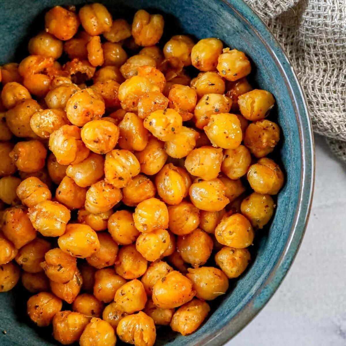 Lemon Pepper Air Fried Chickpeas Recipe