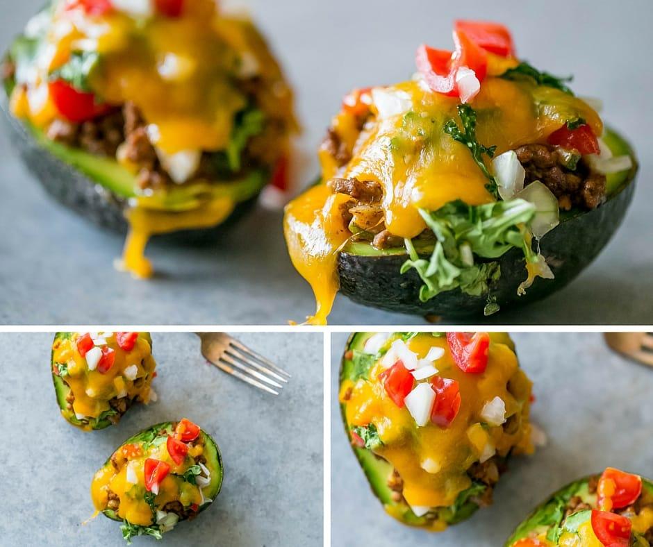Low Carb Taco Stuffed Avocados