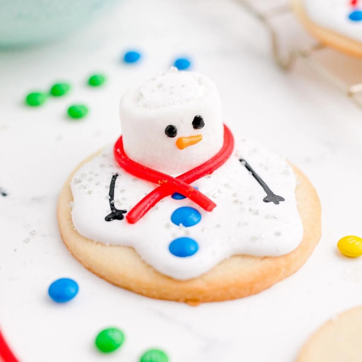 Melted Snowman Cookies